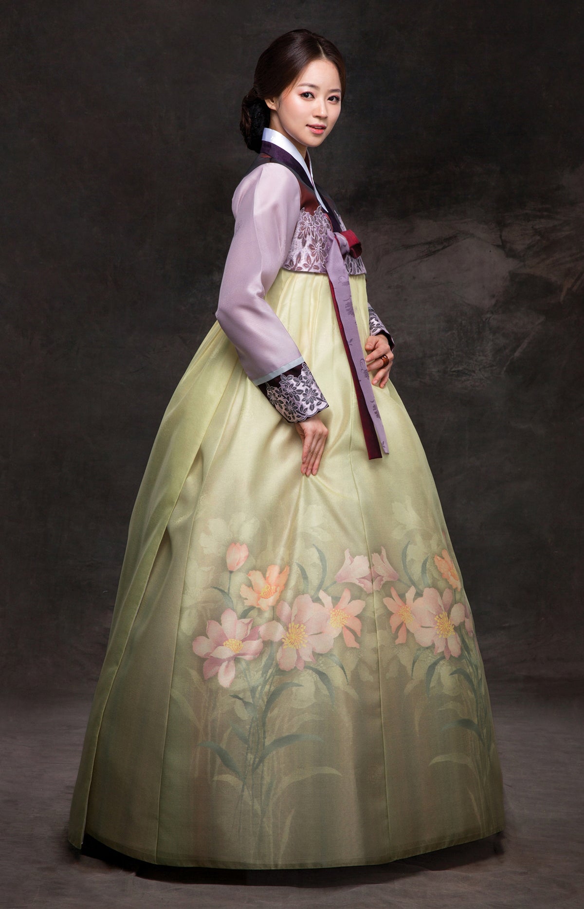 flowers on the skirt