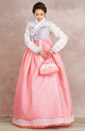 rainbow color hanbok for young women