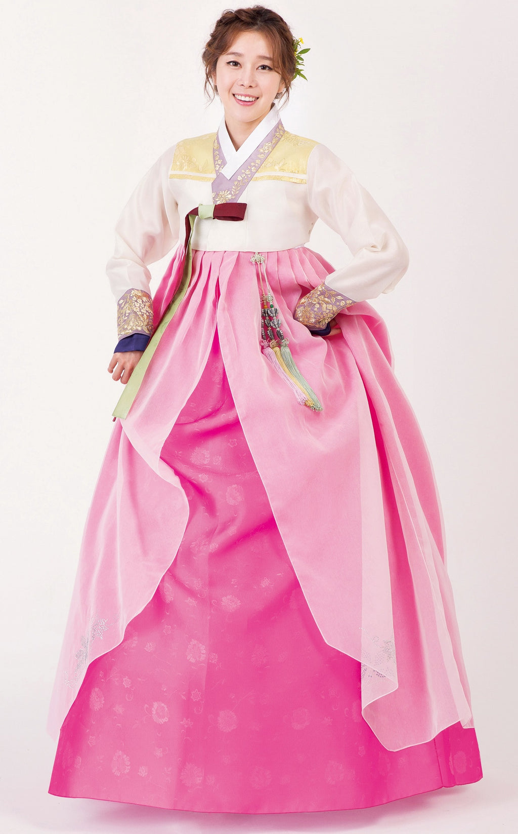 sheer layered hanbok