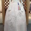 silver embroidery hanbok