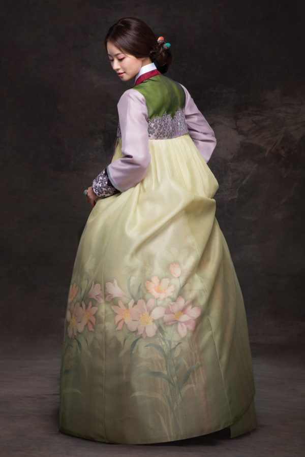 hanbok with flowers